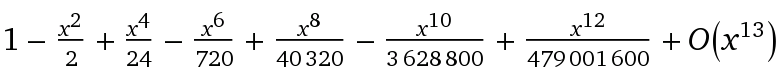 cosinus (i*x)